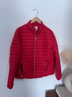 Lightweight Red Puffer Jacket - Unbranded